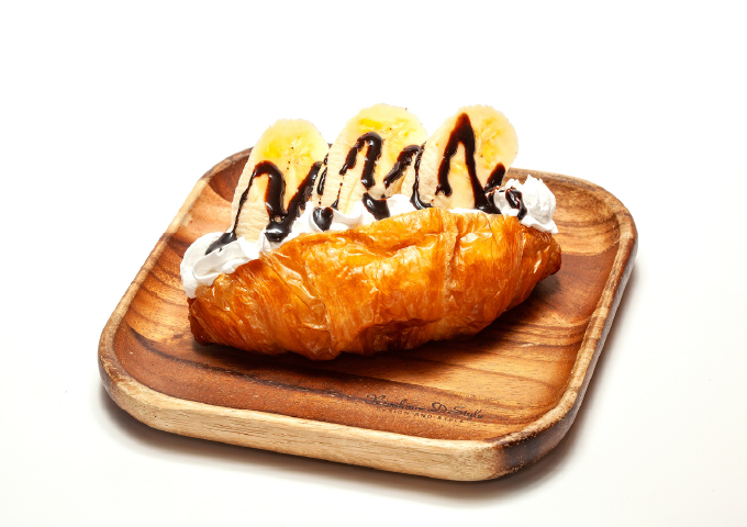 クロワッサンサンドチョコバナナ